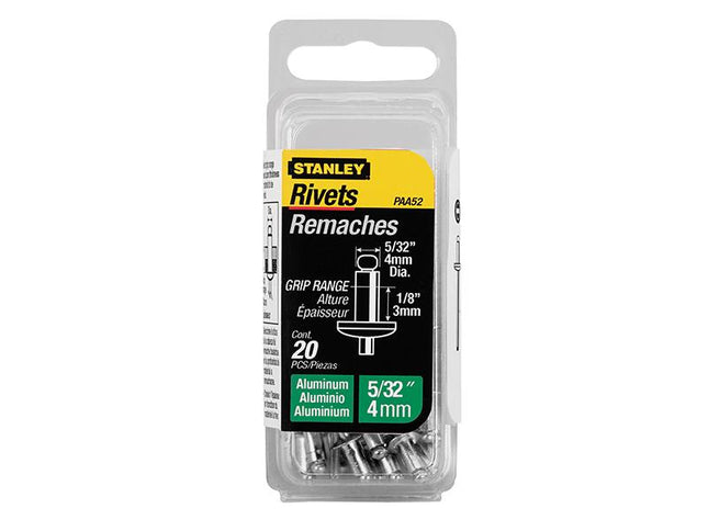 Stanley Tools 1-Paa62 Aluminium Rivets Short 5Mm (15)