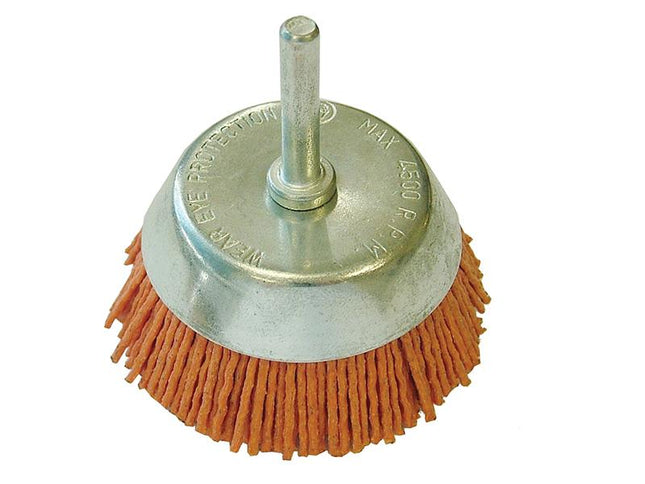 Faithfull Nylon Wheel Cup Brush 65Mm X 6Mm Shank