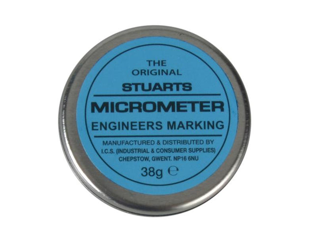 Miscellaneous Tin Of Micrometer Marking Blue