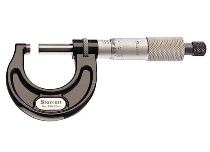 Starrett 436.1Mxrl-75 Outside Micrometer 50-75Mm Graduation 0.01Mm