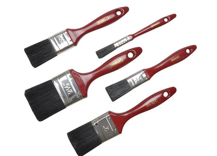 Stanley Tools Decor Paint Brush Set Of 5 12 25 37 50 & 62Mm