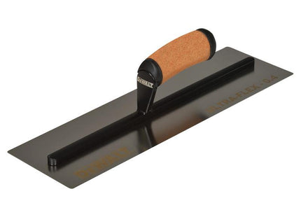 DEWALT 0.4mm FLEX Stainless Steel Flat Trowel, Leather Handle 16in