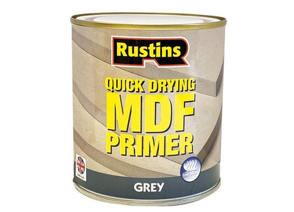 Rustins Quick Drying Mdf Primer Grey 500Ml