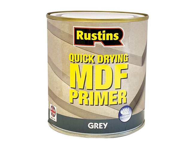 Rustins Quick Drying Mdf Primer Grey 500Ml