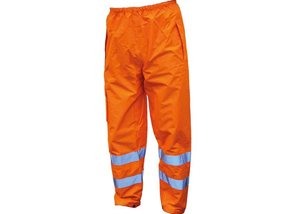 Scan Hi-Vis Orange Motorway Trousers - M (36In)