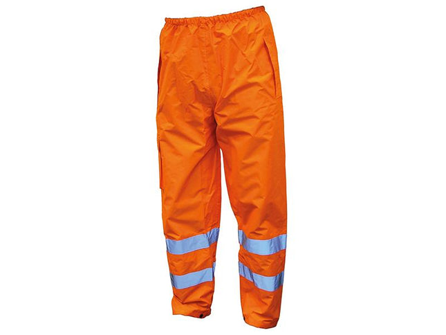 Scan Hi-Vis Orange Motorway Trousers - M (36In)