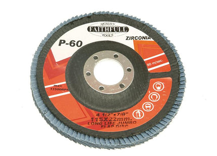 Faithfull Flap Disc 115Mm Coarse