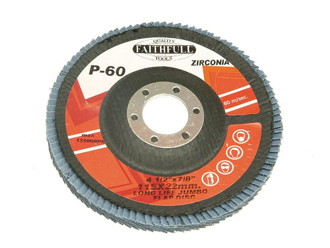 Faithfull Flap Disc 115Mm Coarse