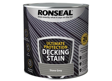 Ronseal Ultimate Protection Decking Stain Stone Grey 2.5 litre