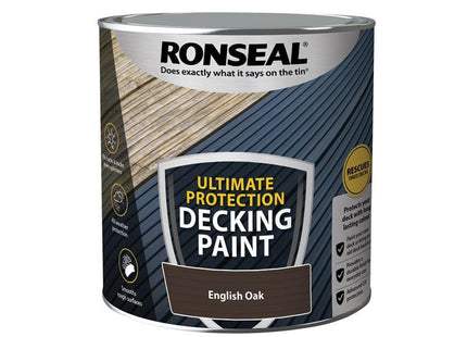 Ronseal Ultimate Protection Decking Paint English Oak 2.5 litre