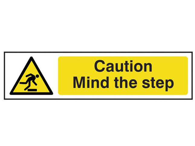 Scan Caution Mind The Step - Pvc 200 X 50Mm