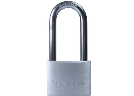 Defender Aluminium Padlock Long Shackle 40Mm