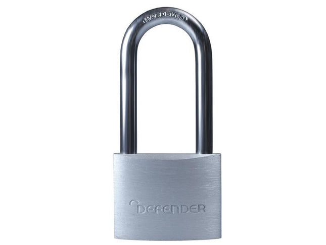 Defender Aluminium Padlock Long Shackle 40Mm