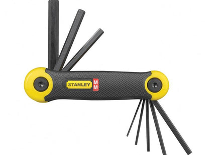 Stanley Tools Folding Hexagon Key Set Of 8 Metric (1.5-8Mm)