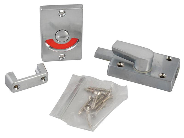 Yale Locks Indicator Bolt For Bathrooms Or W.C Doors Satin Chrome P127