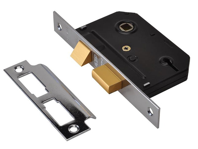 Union Es-Sl Essentials 3 Lever Mortice Sashlock Chrome 79Mm 3In Visi