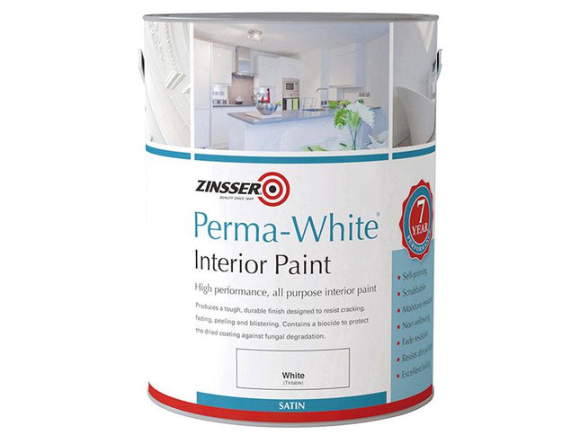 Zinsser Perma-White Interior Paint Satin 2.5 Litre