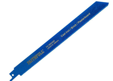 Faithfull S229D Sabre Saw Blade Diamond Grit 230Mm