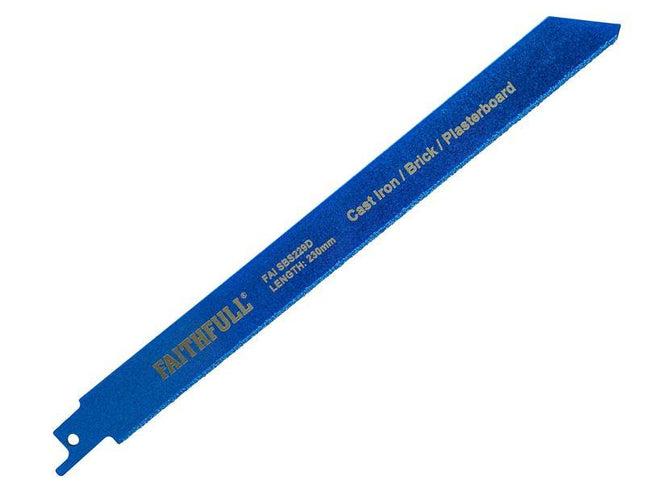 Faithfull S229D Sabre Saw Blade Diamond Grit 230Mm