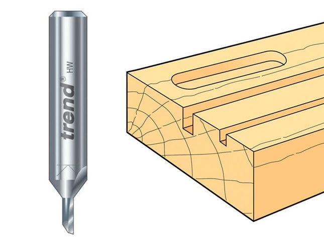 TREND 2/01 X 1/4 Tct Single Flute Cutter 1.5 X 6.0Mm