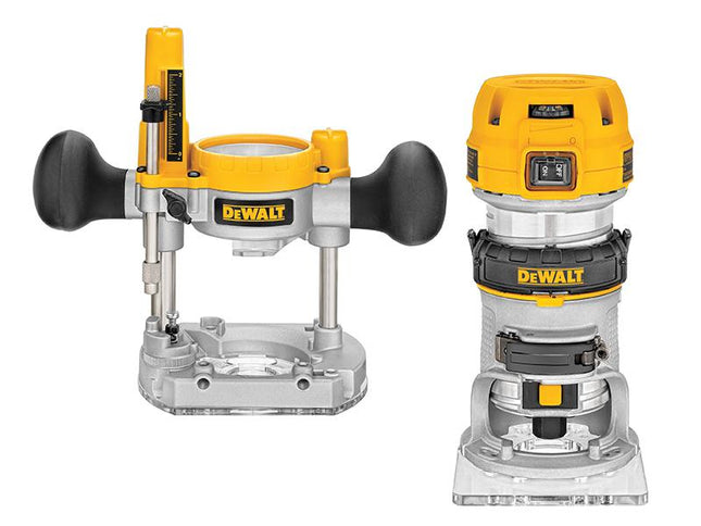 DEWALT D26204K 1/4In Premium Plunge & Fixed Base Combi Router 900W 240V