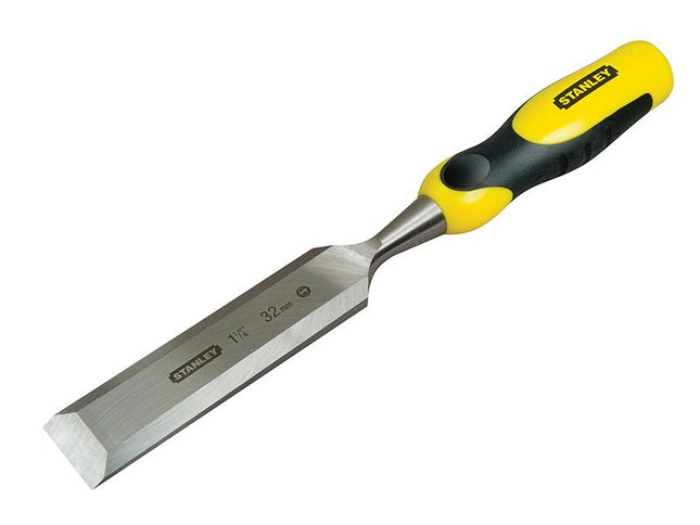 Stanley Tools Dynagrip Bevel Edge Chisel With Strike Cap 32Mm (1.1/4In)