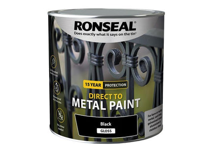 Direct to Metal Paint Black Gloss 2.5 litre
