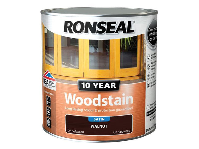 Ronseal 10 Year Woodstain Walnut 2.5 Litre