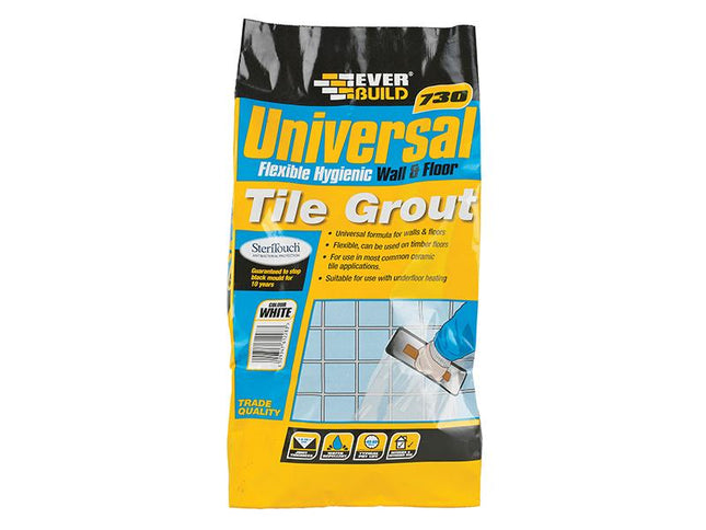 Everbuild Universal Flexible Grout Grey 5Kg