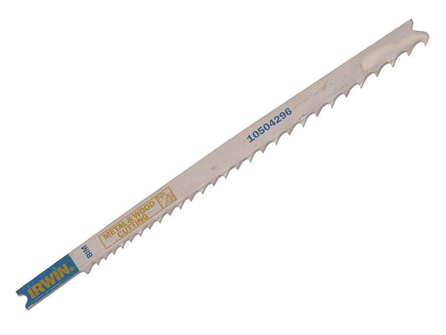 IRWIN U345Xf Jigsaw Blades Metal & Wood Cutting Pack Of 5