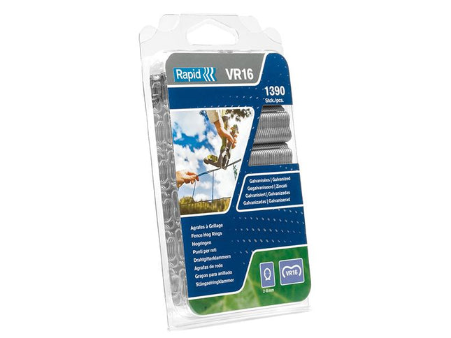 RAPID Vr22 Fence Hog Rings Pack 1100 Galvanised