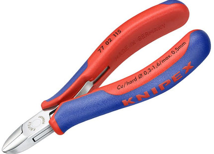 KNIPEX Electronic Diagonal Cut Pliers - Round Bevelled 115Mm