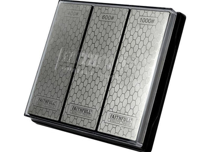 Faithfull Diamond Whetstone Kit, 3 Piece