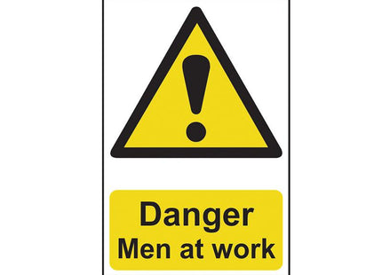 Scan Danger Men At Work - Pvc 200 X 300Mm