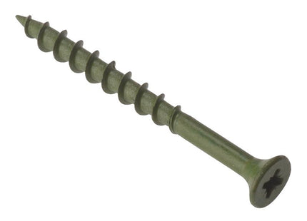 Forgefix Decking Screw Pozi St Green Anti-Corrosion 4.5 X 50Mm Box 200