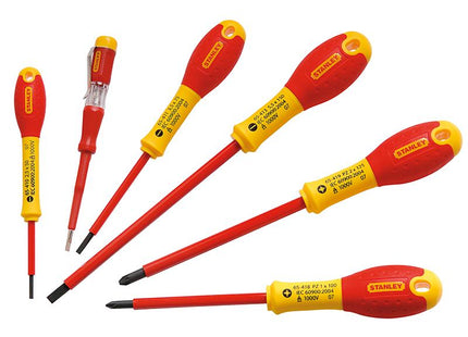 Stanley Tools Fatmax Vde Insulated Parallel & Pozidriv Screwdriver Set Of 6