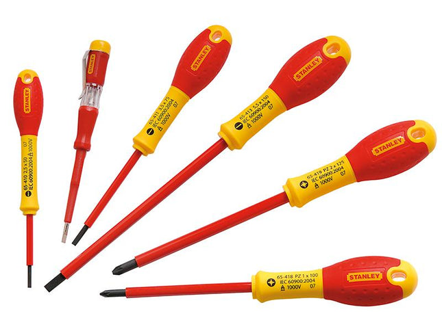 Stanley Tools Fatmax Vde Insulated Parallel & Pozidriv Screwdriver Set Of 6