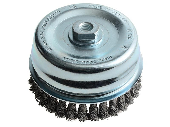 Lessmann Knot Cup Brush 125Mm M14 X 0.50 Steel Wire*