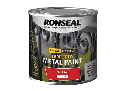 Direct to Metal Paint Chilli Red Gloss 250ml