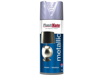 Plastikote Metallic Spray Silver 400Ml