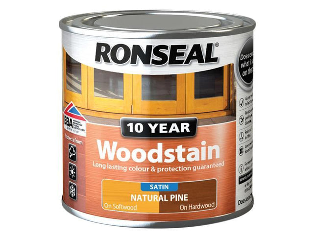 Ronseal 10 Year Woodstain Natural Pine 250Ml