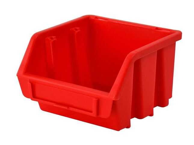 Faithfull Interlocking Storage Bin Size 1 Red 116 X 112 X 75Mm