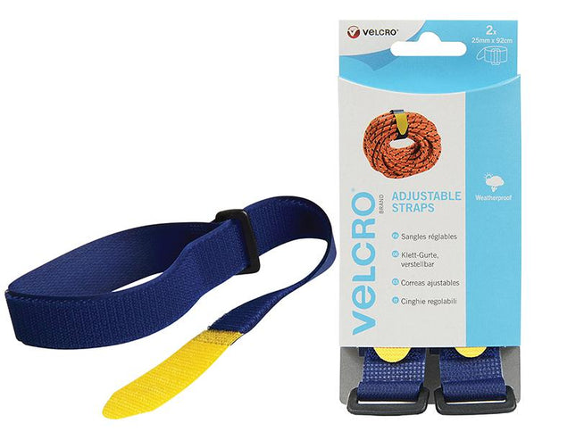 Velcro Brand Velcro Brand Adjustable Straps(2) 25Mm X 92Cm Blue