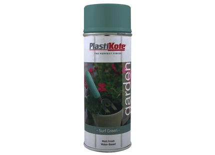 Plastikote Garden Colours Spray Paint Surf Green 400Ml