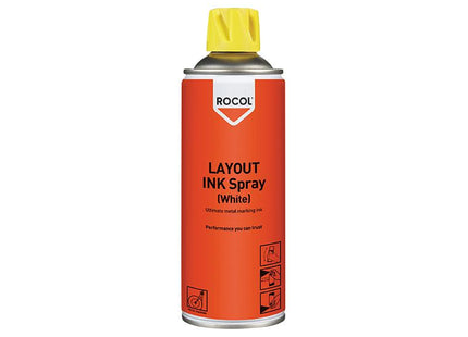 Rocol Layout Ink Spray White 400Ml