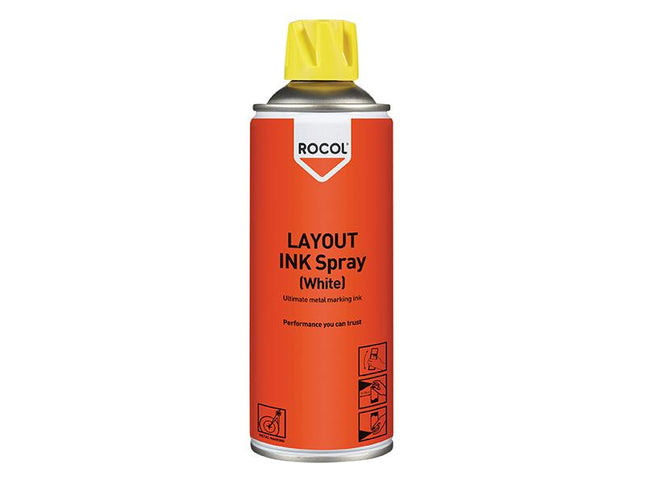 Rocol Layout Ink Spray White 400Ml