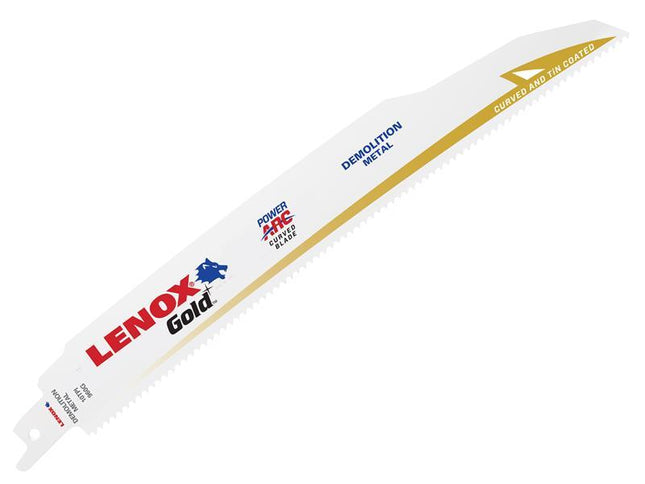 LENOX 960Gr Gold Demolition Reciprocating Saw Blades 230Mm 10 Tpi (Pack 5)