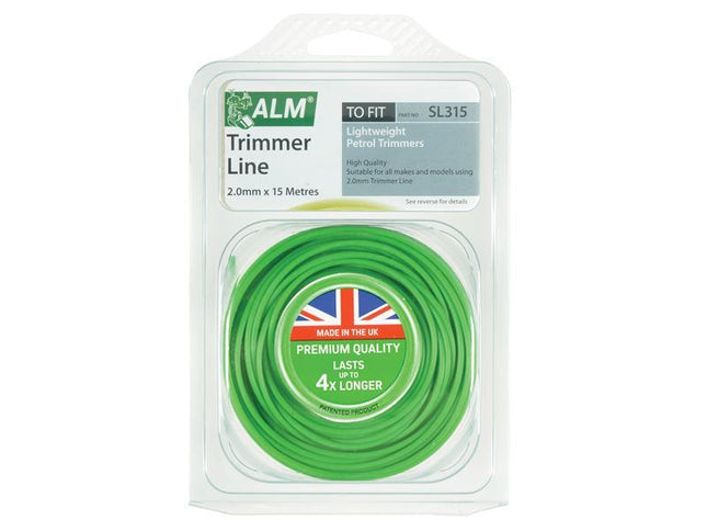 ALM Manufacturing Sl315 Light-Duty Petrol Trimmer Line 2.0Mm X 15M