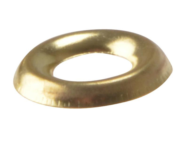 Forgefix Screw Cup Washers Solid Brass Polished No.8 Bag 200