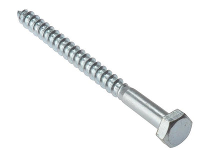 Forgefix Coach Screw Hexagon Head Single Thread Zp M8 X 70Mm Bag 10